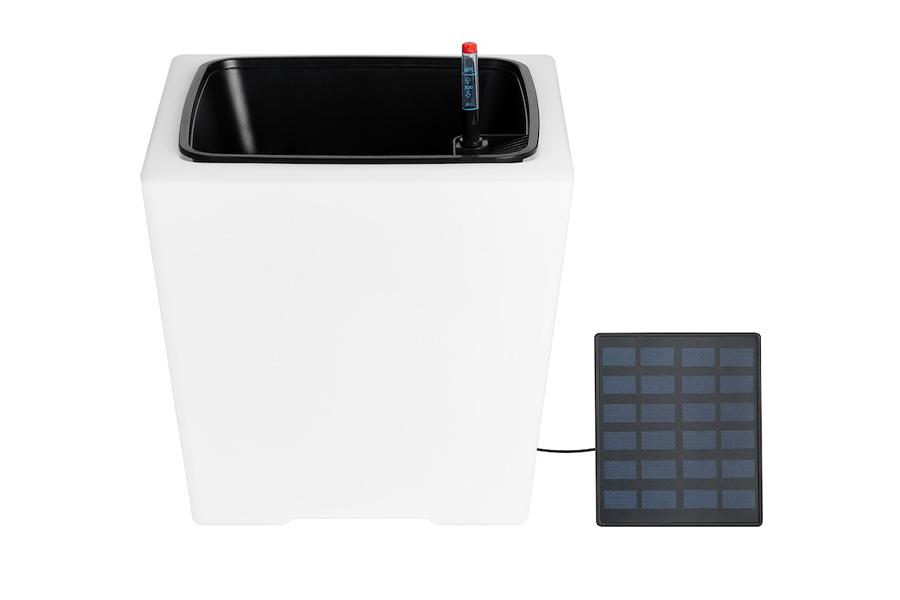 Hyundai solar bloempot met bewateringssysteem (vierkant)