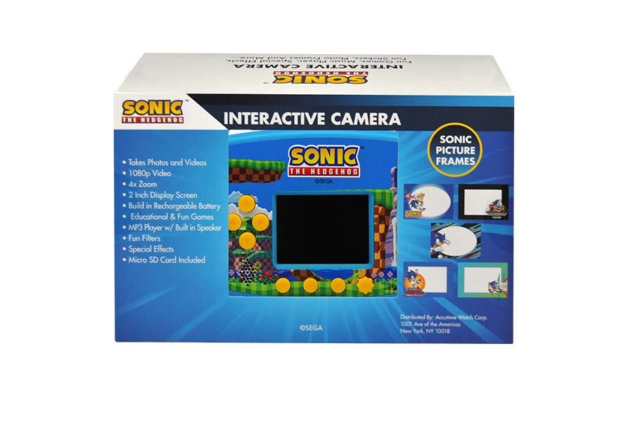 kindercamera Sonic The Hedgehog achterkant doos