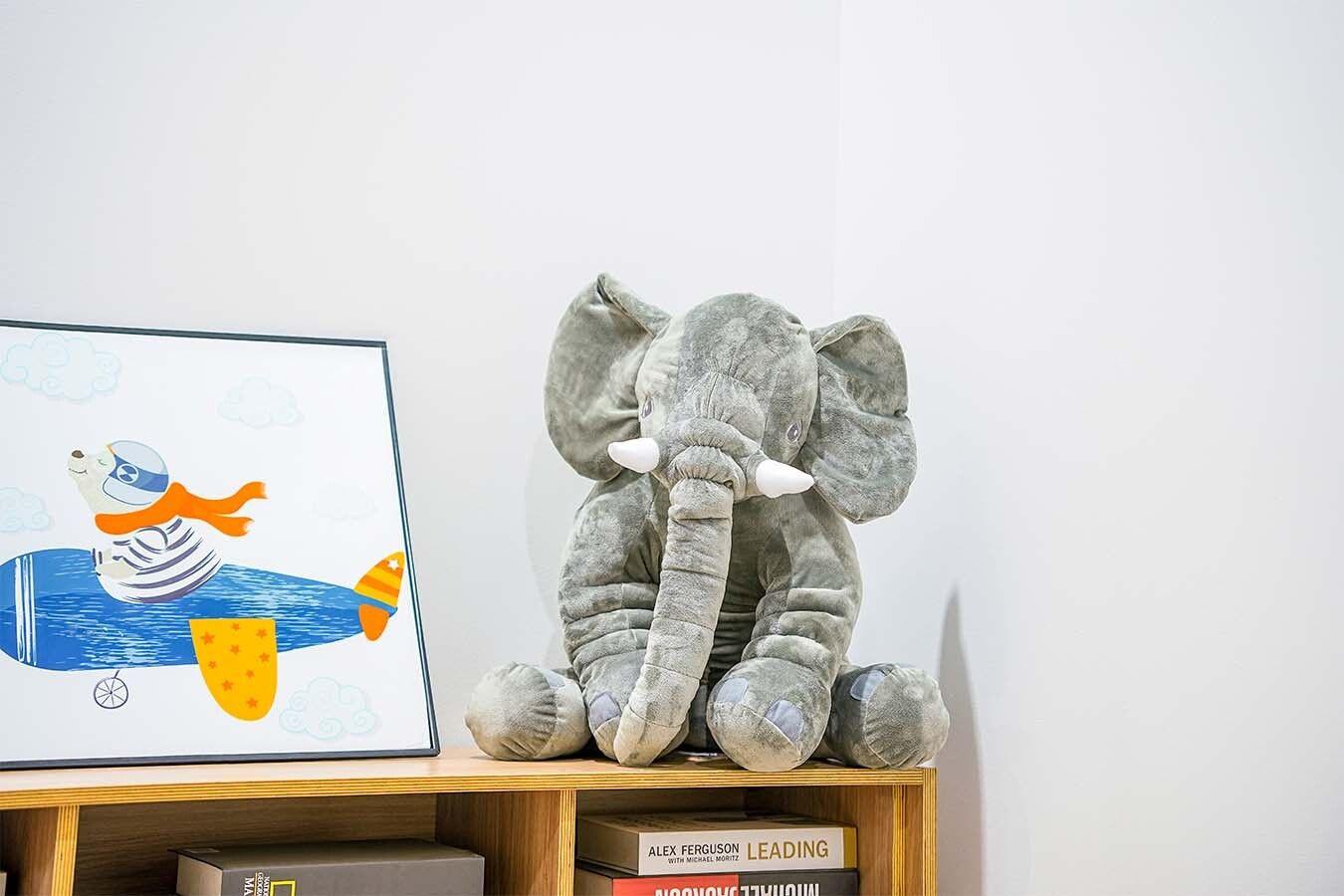 Knuffel-olifant XL (60 cm groot)